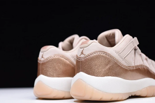 retro ah7860- WellDesigned 1767 jordan air 11 gold" "rose wmns 0607